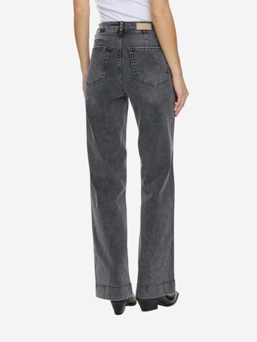 NÜMPH - Perna larga Calças de ganga 'NUPARIS HR WIDE JEANS ' em preto