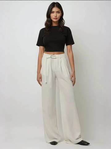 Wide Leg Pantalon Hiccup en blanc : devant