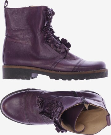 Deerberg Dress Boots in 42 in Purple: front