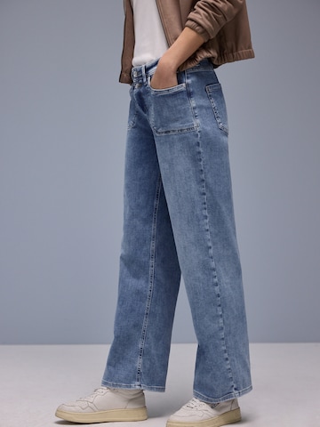 Wide leg Jeans 'Emee' di STREET ONE in blu: frontale
