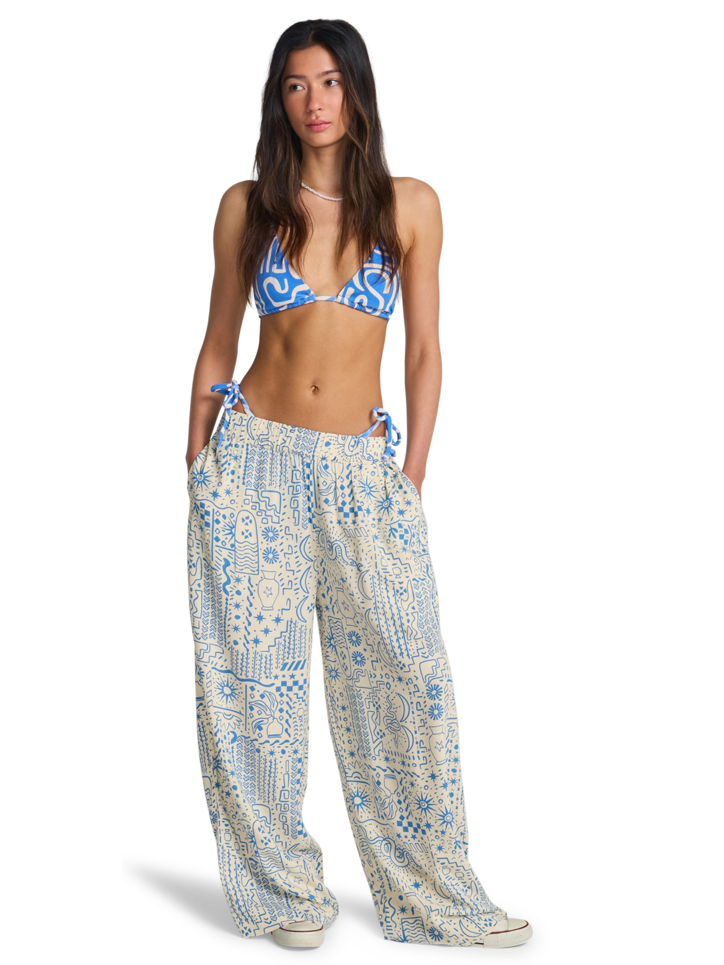 BILLABONG Loose fit Pants 'Follow Me' in White: front