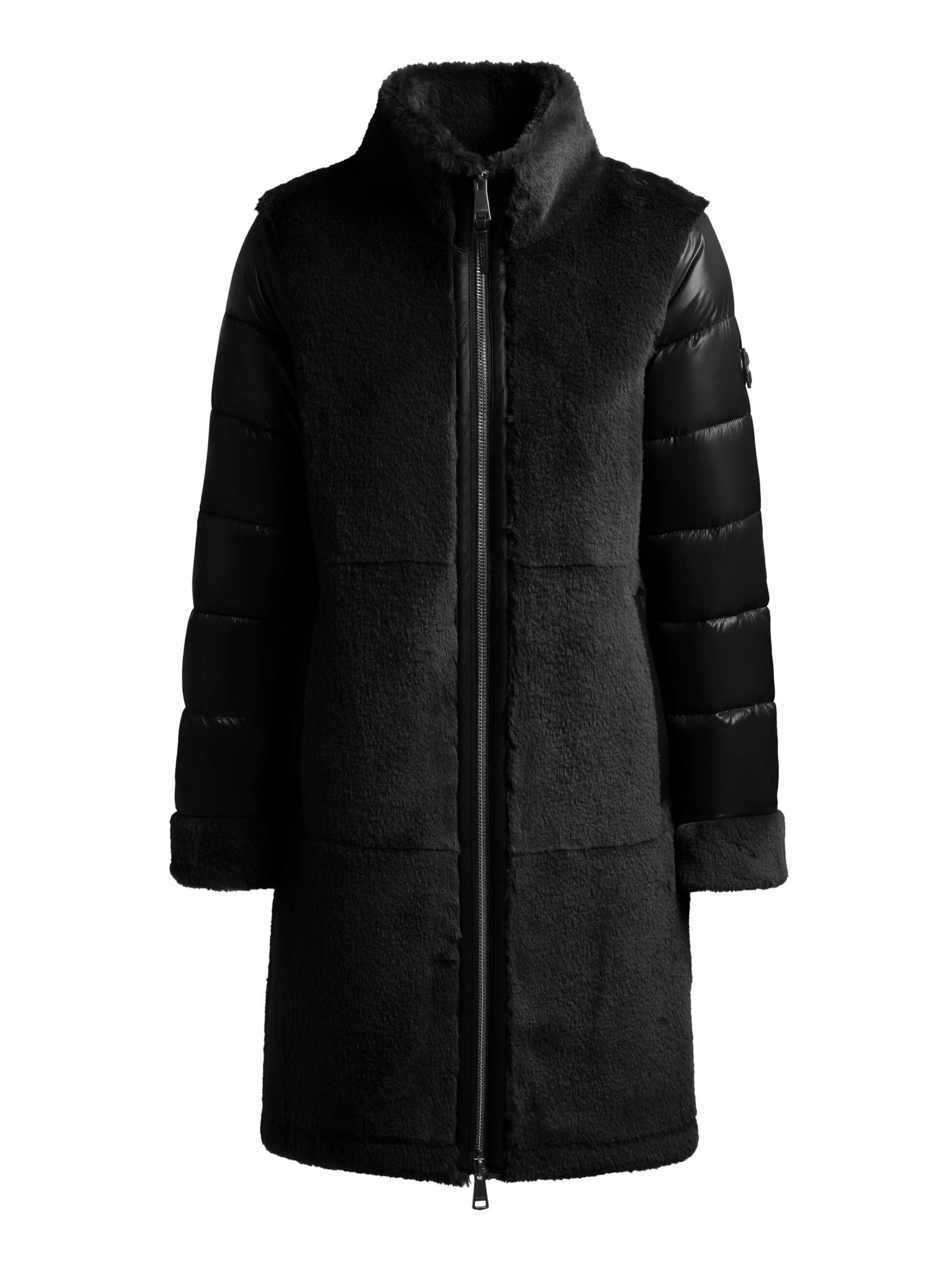 Cappotto invernale di khujo in nero: frontale