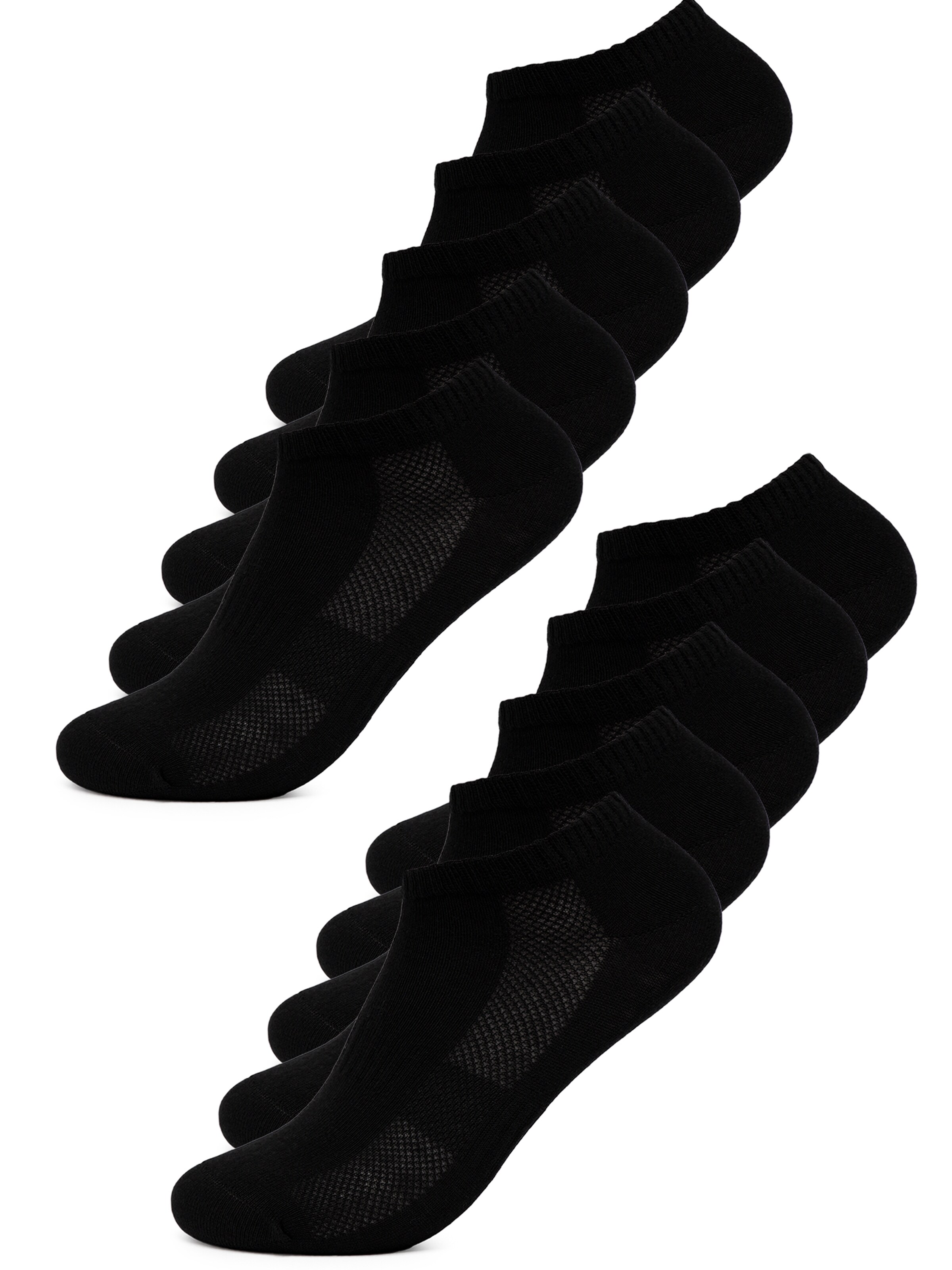 Occulto Füßlinge 'Johannes'‌‌‌‌ in Schwarz: Vorderseite