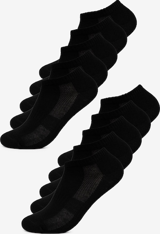 Occulto Füßlinge 'Johannes' in Schwarz: Vorderseite