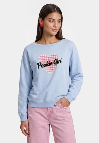 Sweat-shirt MYMO en bleu : devant