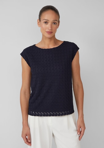 Haut s.Oliver BLACK LABEL en bleu : devant