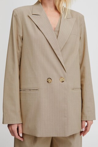 PULZ Jeans Blazer 'Lizet' in Beige