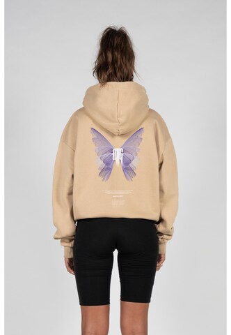 MJ Gonzales Sweatshirt 'Metamorphose V.2' in Beige: front