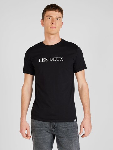 Les Deux T-shirt i svart: framsida