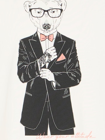 Tricou 'BHKURT' de la BLEND pe alb