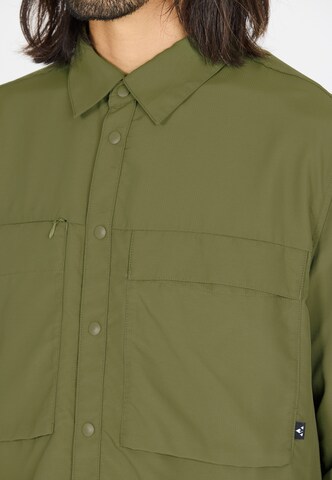 Whistler Regular fit Athletic button up shirt 'Elm' in Green