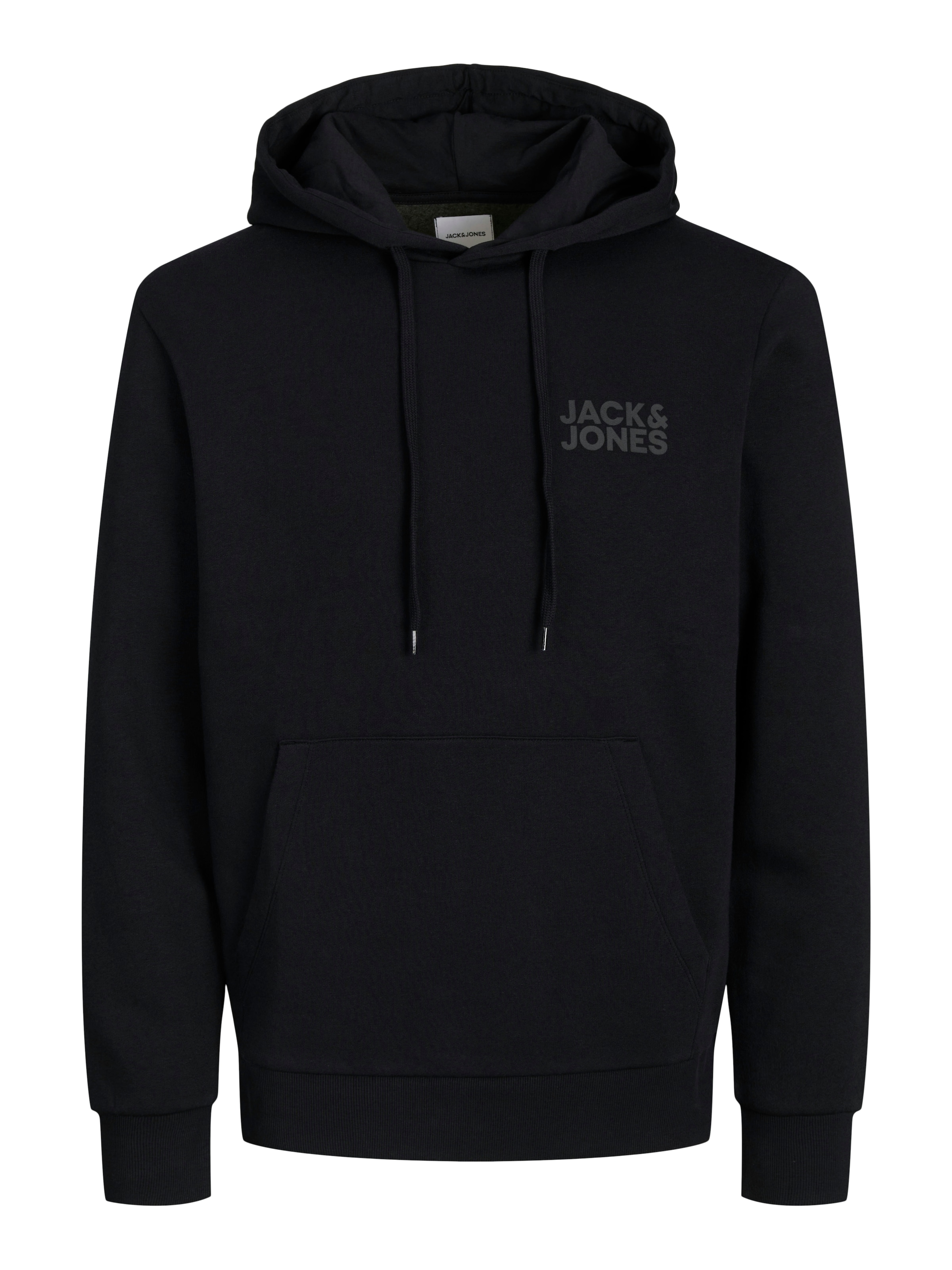 Jack & Jones Plus Majica 'JJECorp' | črna barva: sprednja stran