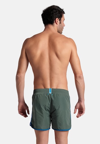 ARENA Kratke kopalne hlače 'TEAM STRIPE' | zelena barva