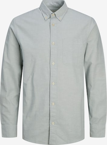 JACK & JONES Regular fit Button Up Shirt 'BROOK' in Green: front