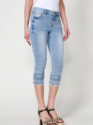 KOROSHI Slim fit Jeans in Blue: front