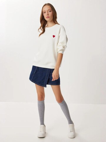 Sweat-shirt Hiccup en blanc