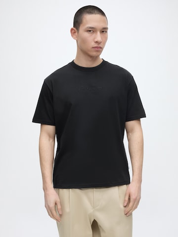 Carlo Colucci Shirt in Zwart: voorkant