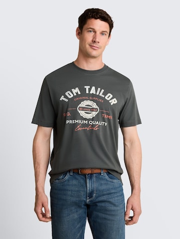 TOM TAILOR Shirt in Grey: front