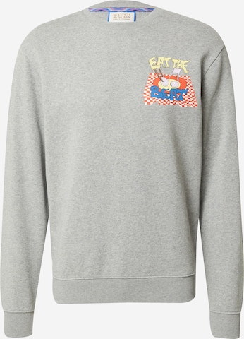 Sweat-shirt SCOTCH & SODA en gris : devant