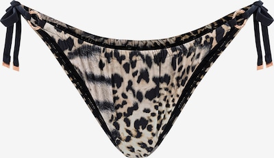 Marc & André Bas de bikini 'LUXURY LEO' en mastic / sable / noir, Vue avec produit