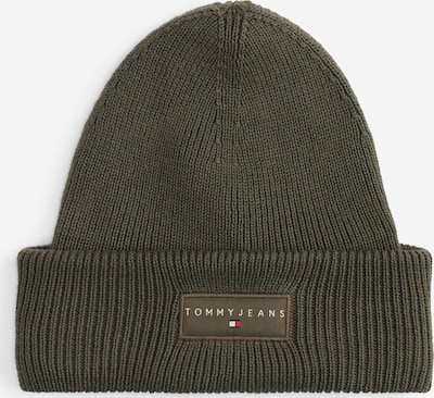 Megzta kepurė iš Tommy Jeans, spalva – žalia / balta, Prekių apžvalga