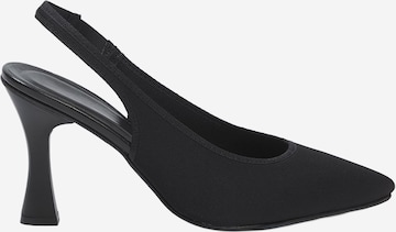 TrendyolCipele s potpeticom i otvorenom petom - crna boja: prednji dio