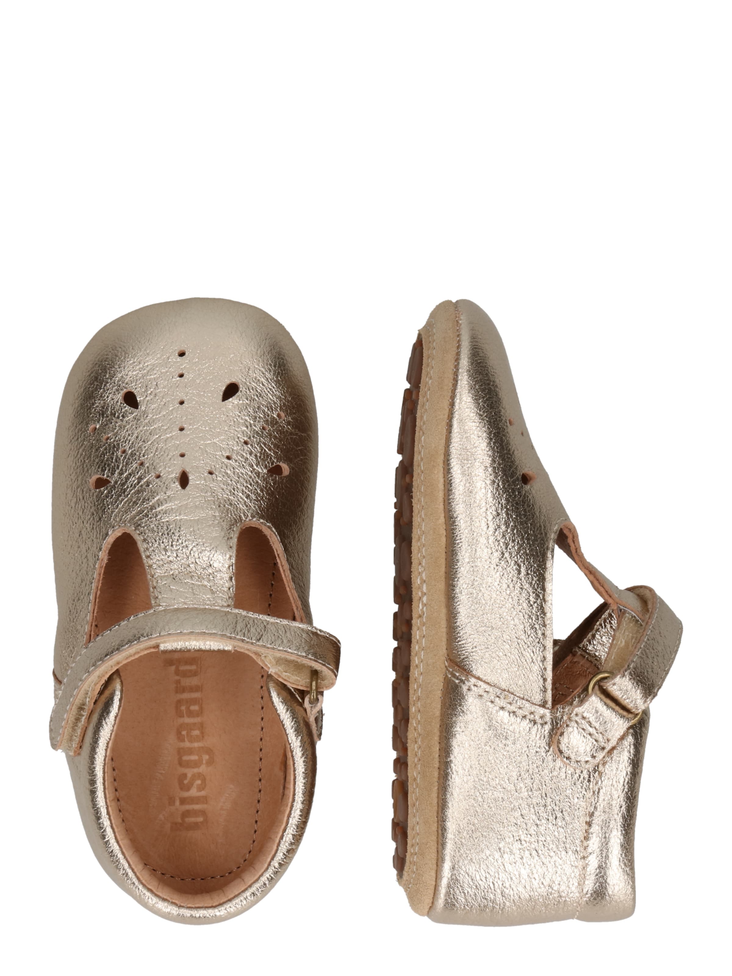 BISGAARD - Sapato de primeiros passos em ouro