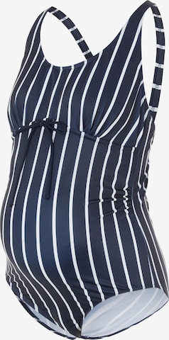 Maillot de bain MAMALICIOUS en bleu : devant