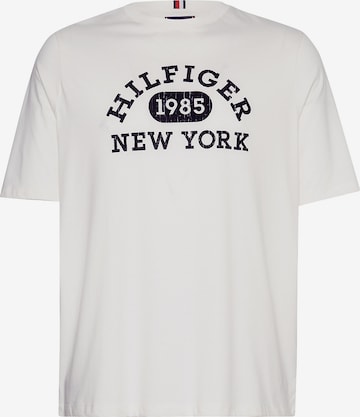 T-Shirt Tommy Hilfiger Big & Tall en blanc : devant