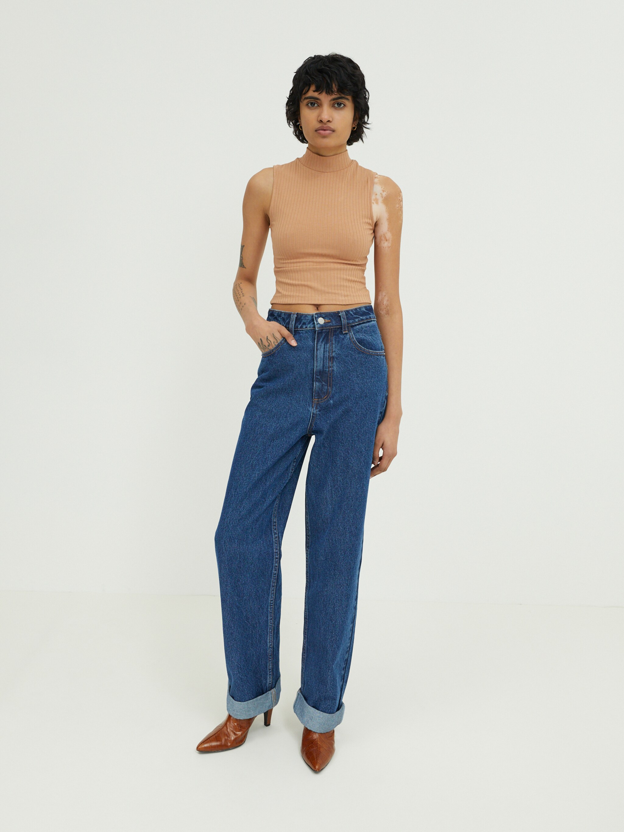 EDITED Producten Top 'Kaori' Bruin