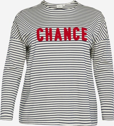 ONLY Carmakoma Shirt 'JADORE' in dunkelblau / rot / offwhite, Produktansicht