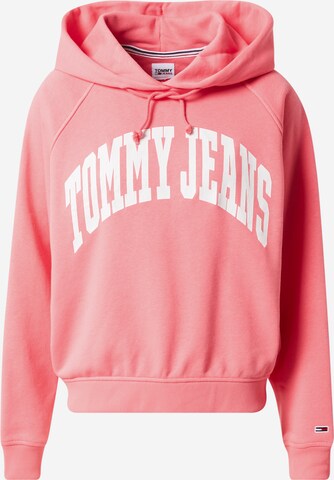 Felpa di Tommy Jeans in rosa: frontale