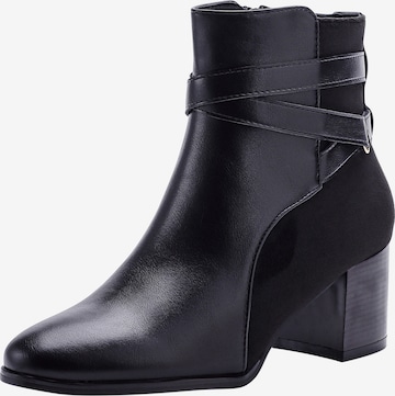 Bottines Elara en noir : devant