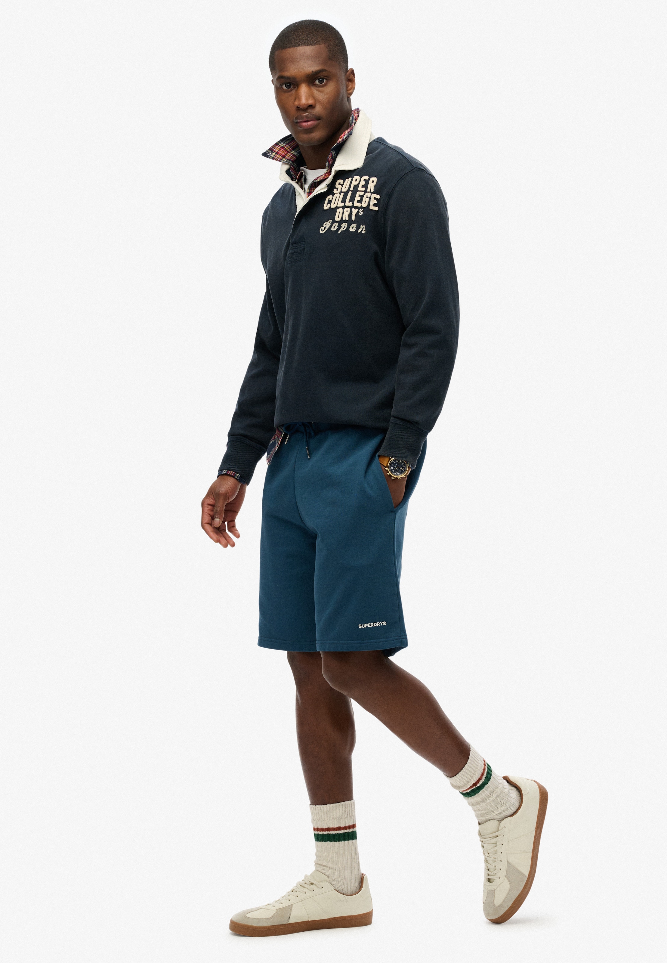 Superdry & Co Regular Broek in Blauw