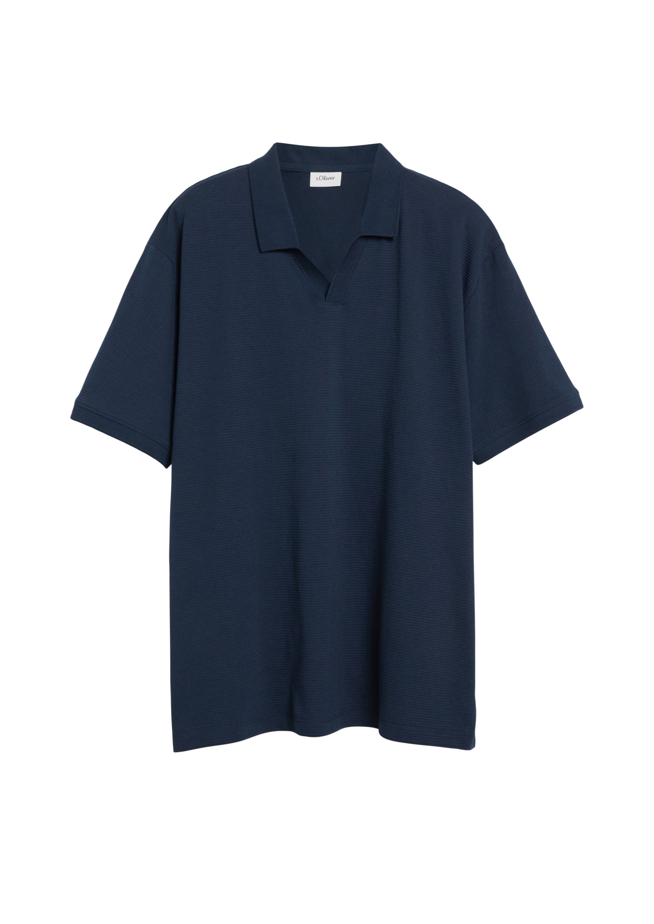 s.Oliver Men Big Sizes Poloshirt in Blau: Vorderseite
