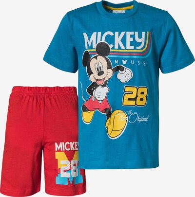 Disney Mickey Mouse & friends Schlafanzug 'Mickey Mouse & friends' in blau / mischfarben / rot, Produktansicht