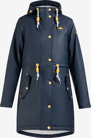 Manteau fonctionnel Schmuddelwedda en bleu : devant