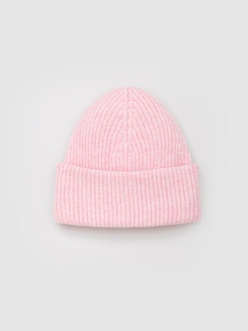 Bonnet 'Reza' EDITED en rose : devant