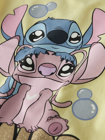 NAME IT - Camisola 'NMFFUBA STITCH' em amarelo