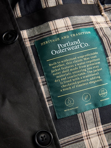 Portland Outerwear Company - Abrigo de entretiempo en negro