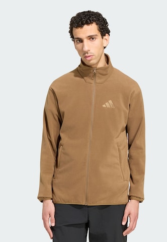 ADIDAS TERREX - Chaqueta polar funcional 'Essentials' en marrón: frente
