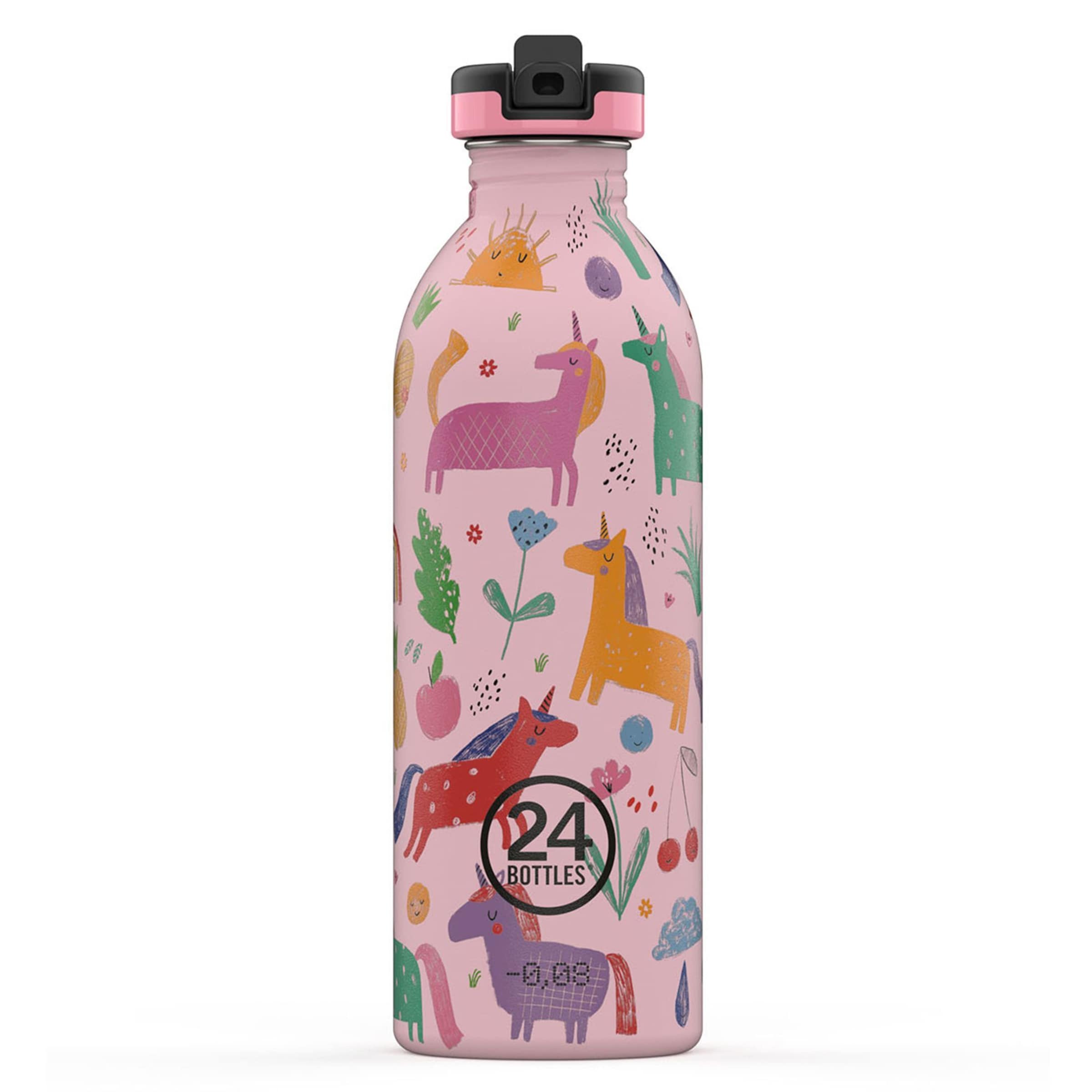 Gourdes 'Kids Urban' 24Bottles en rose : devant