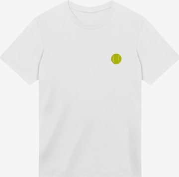 T-Shirt 'Tennis' F4NT4STIC en blanc : devant