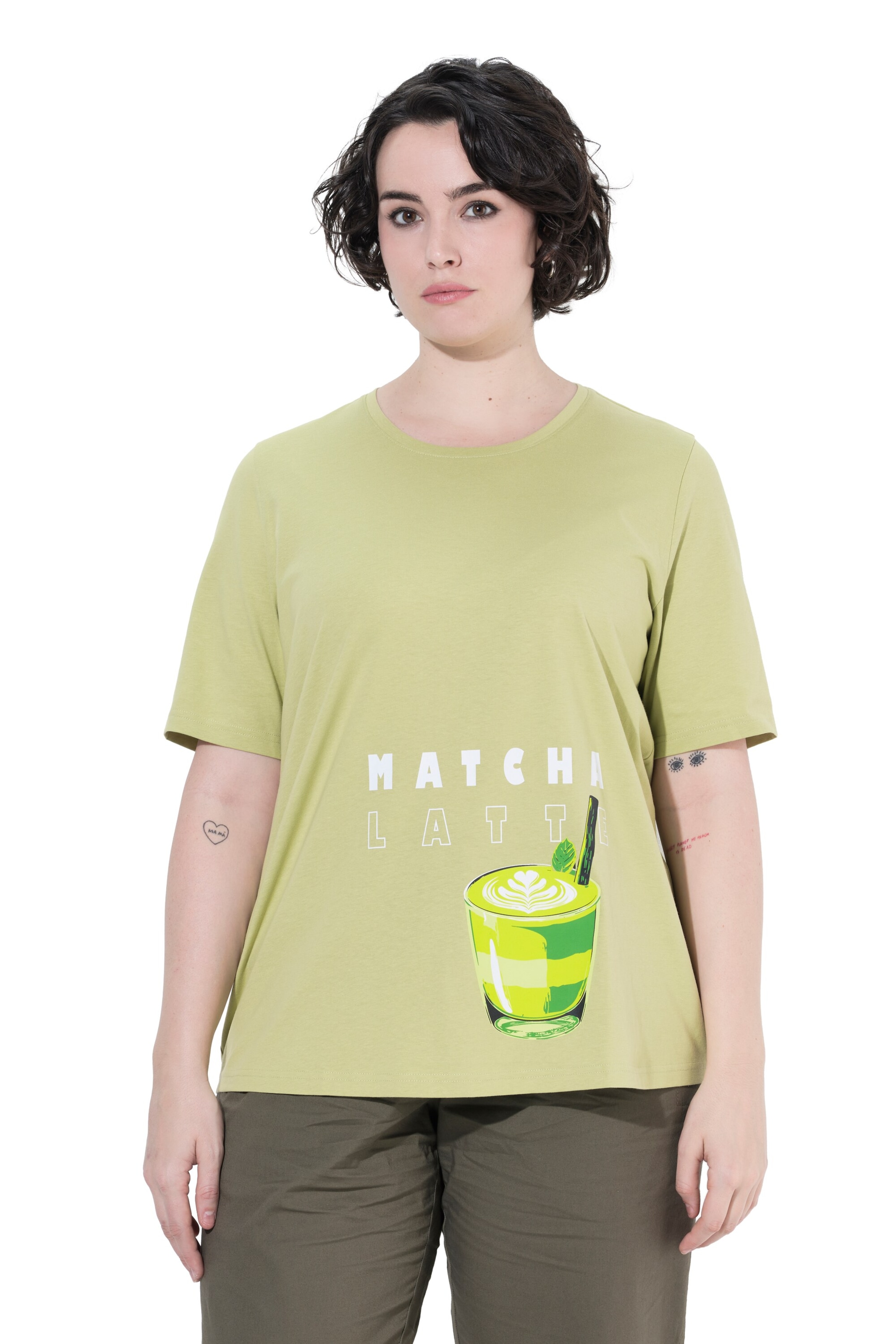 Ulla Popken Shirt in Grün: Vorderseite