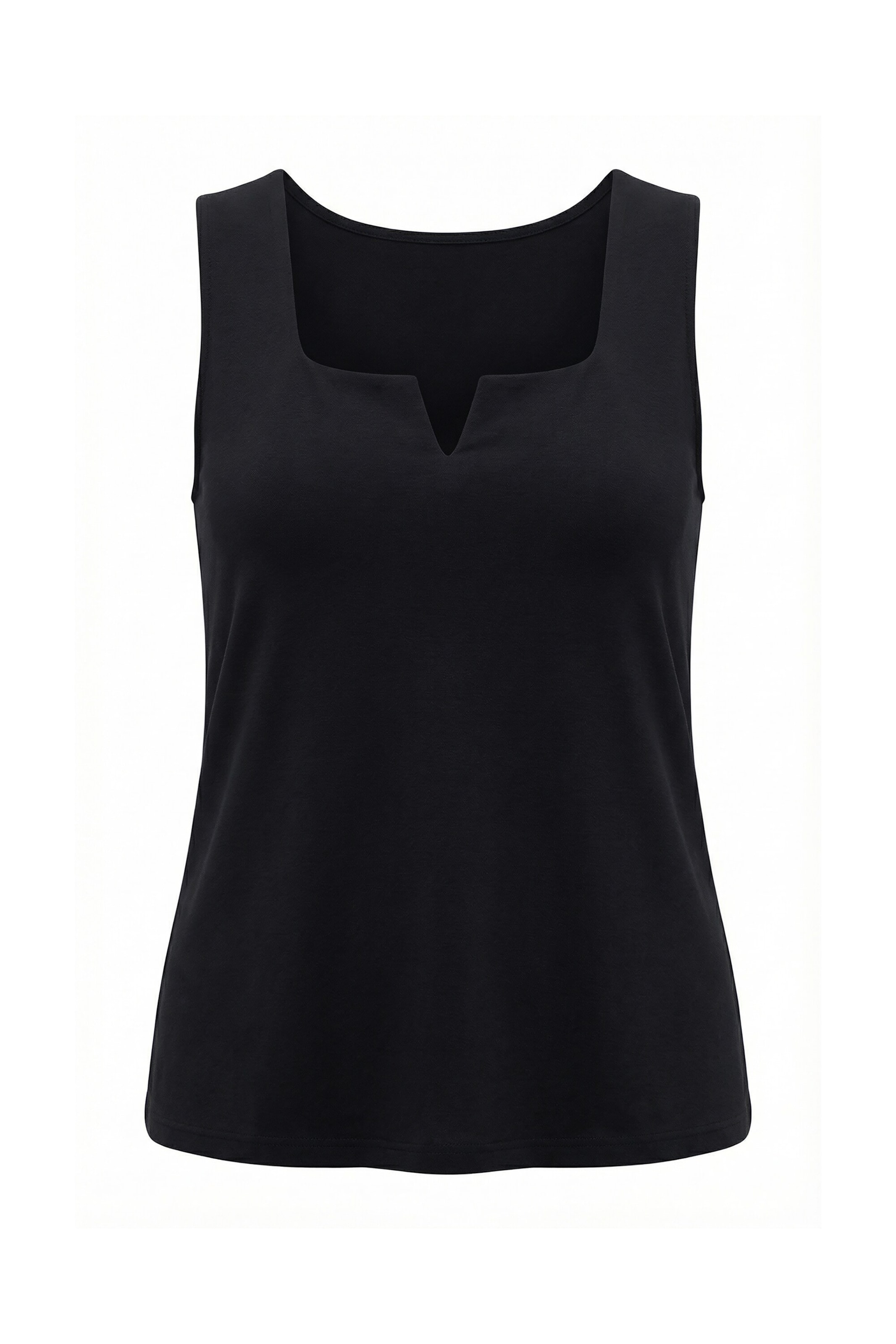 Ulla Popken Stricktop in Schwarz: Vorderseite