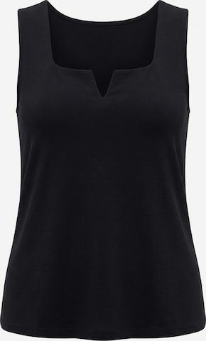 Ulla Popken Stricktop in Schwarz: Vorderseite