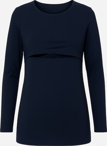 LYN MAMA Blouse in Blue: front