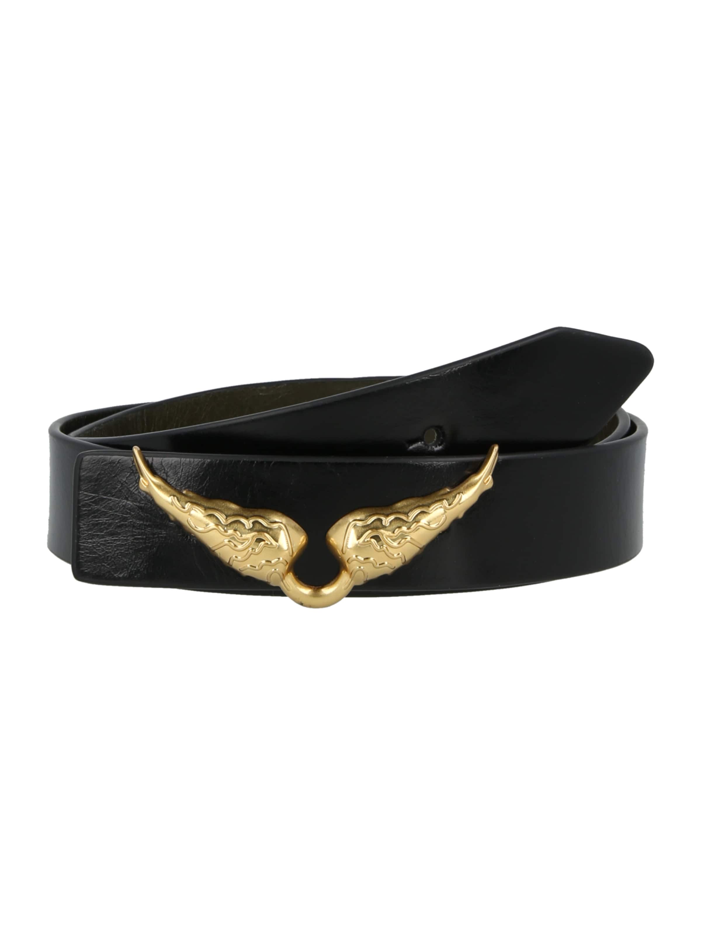 Zadig & Voltaire Belt 'ROCK' in Black: front