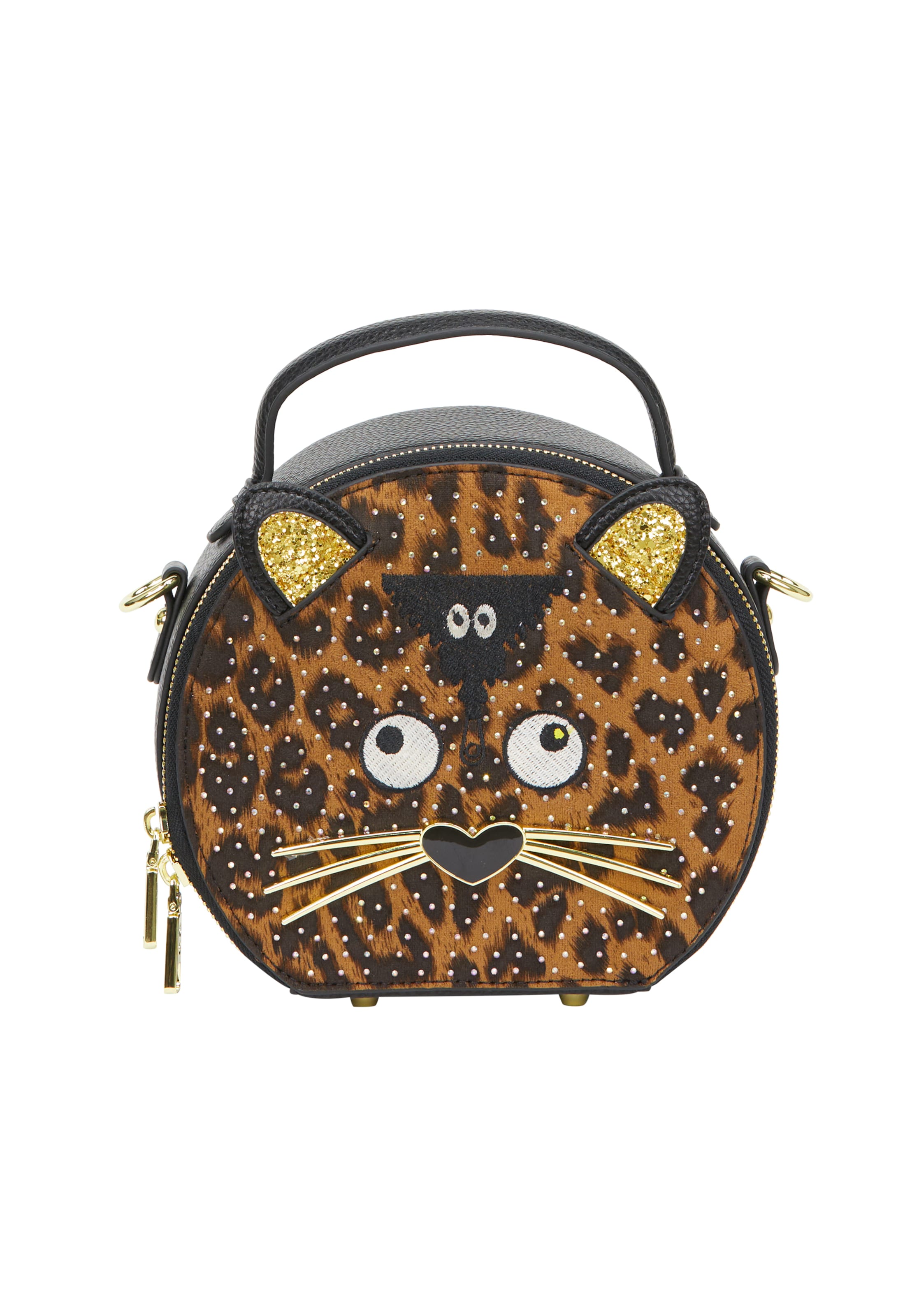 MYMO - Bolso de mano 'Pop Eyetheme' en marrón: frente