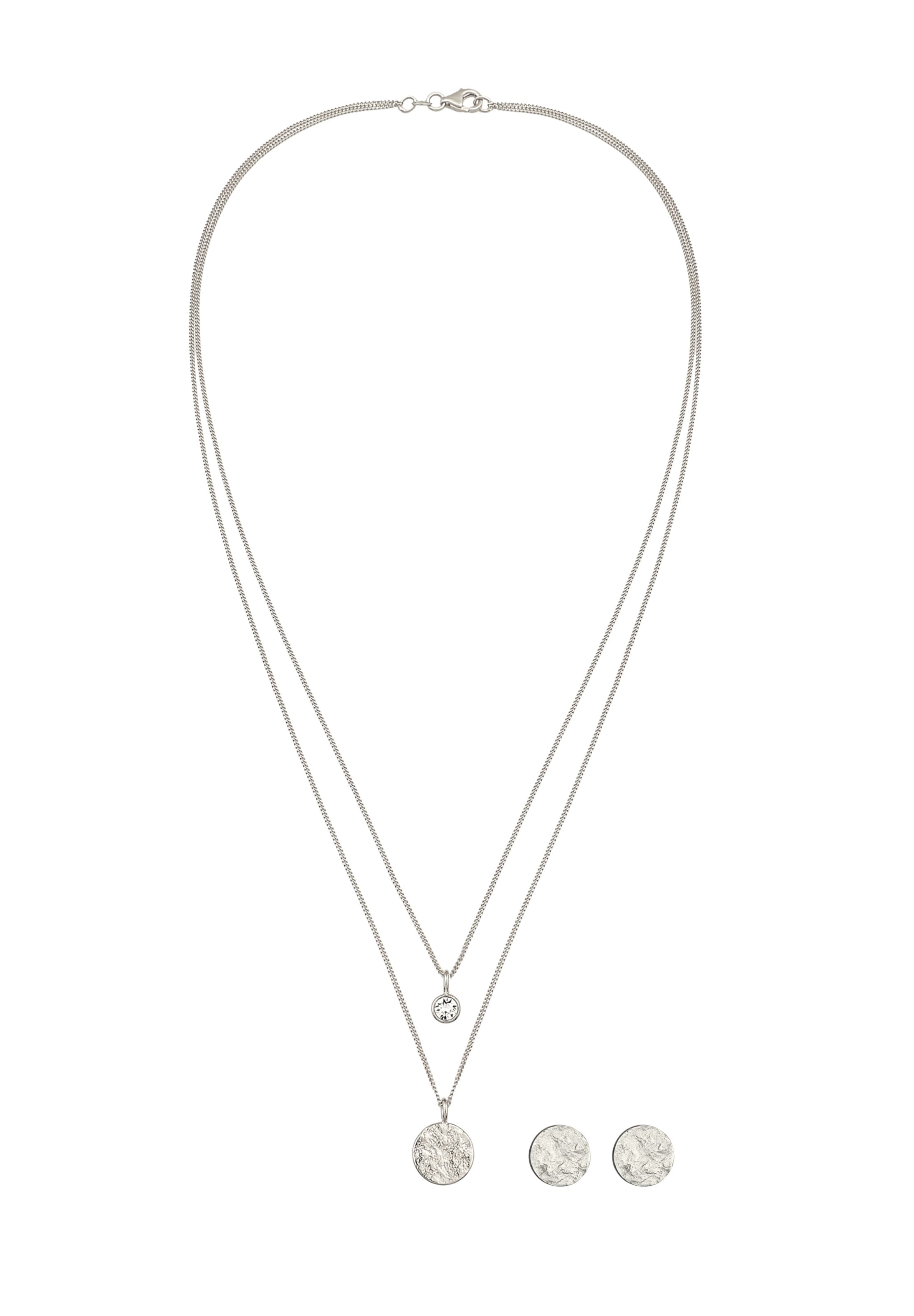 ELLI Jewelry Set in Silver: front